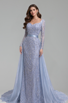 Sweetheart Beaded Mermaid Gown - LAROSABRIDE