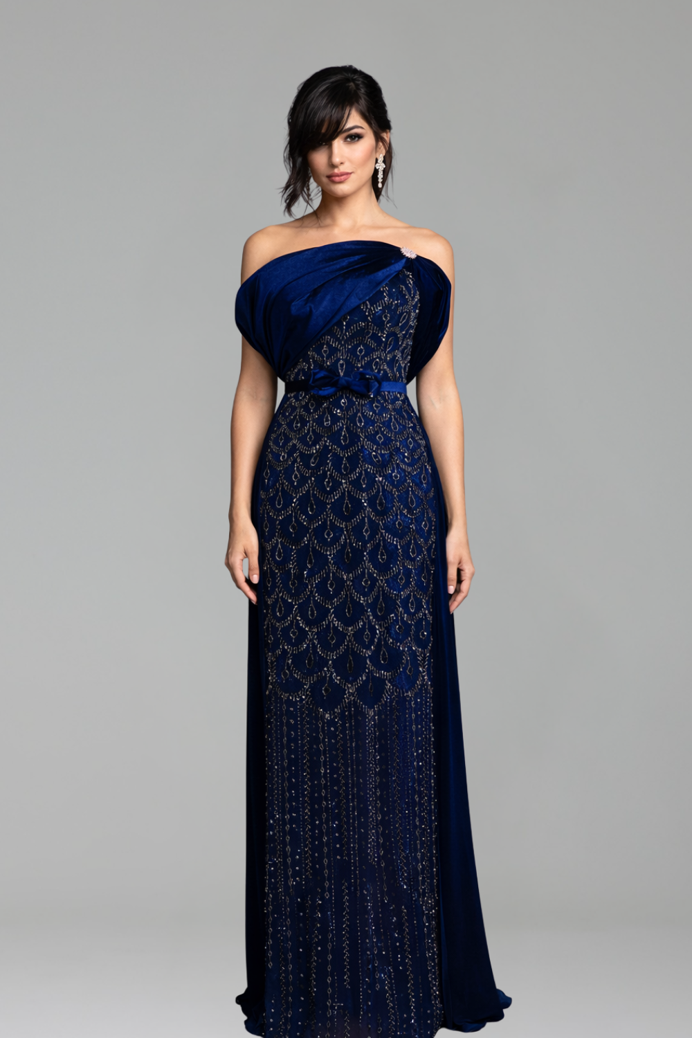 Beaded Arabic Gown - LAROSABRIDE