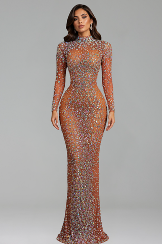 Iridescent Hourglass Gown - LAROSABRIDE