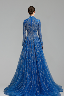 A-Line Beaded Dress-Larosabride