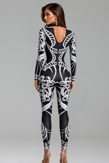 Monochrome Baroque Catsuit - LAROSABRIDE