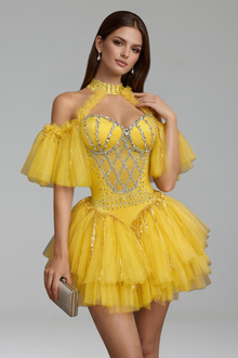 Off-Shoulder Tulle Costume - LAROSABRIDE