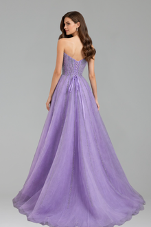 Beaded Scalloped Evening Dress - LAROSABRIDE
