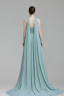 Chiffon A-Line Evening Dress - LAROSABRIDE