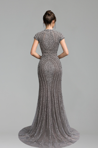 Beaded Mermaid Dress - LAROSABRIDE