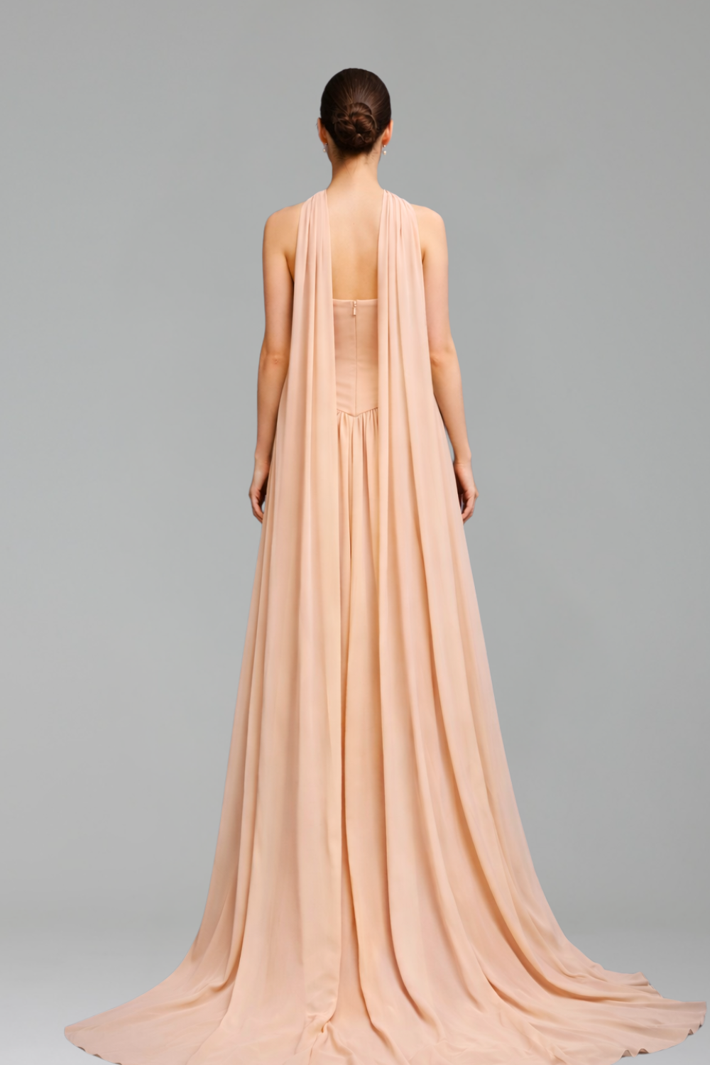 Chiffon A-Line Evening Dress - LAROSABRIDE