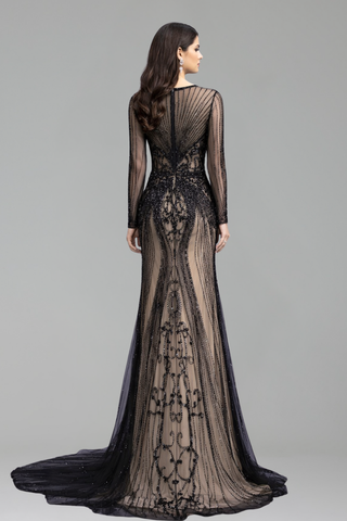 Diamond Mermaid O-Neck Dress