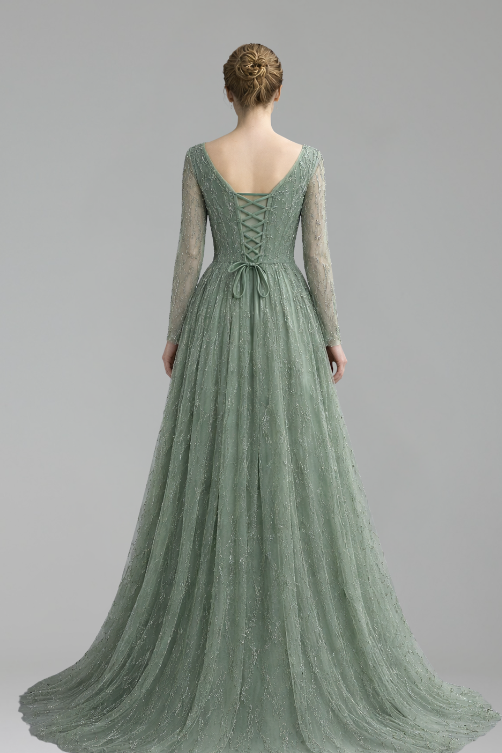Embroidered Regal A-Line Gown-Larosabride