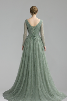 Embroidered Regal A-Line Gown-Larosabride