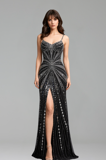 Corset Beaded Mermaid Prom Gown - LAROSABRIDE