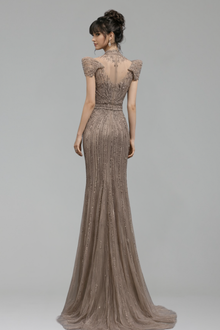 High-Neck Mermaid Dress - LAROSABRIDE