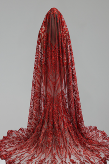 Hooded Lace Appliqu� Mermaid Gown - LAROSABRIDE