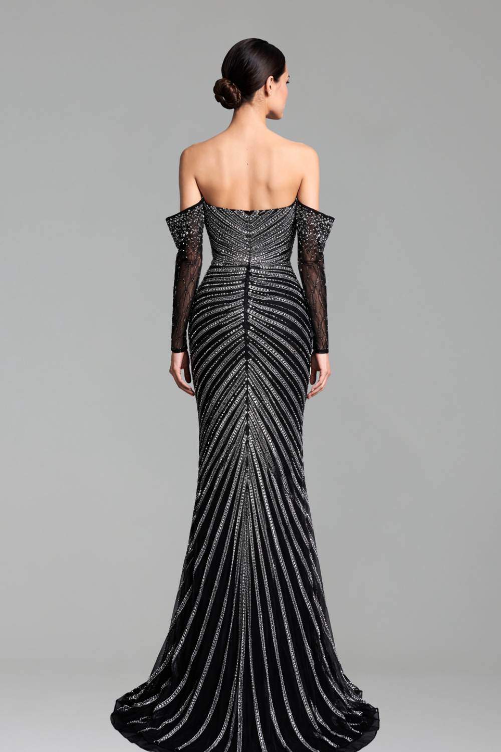 Strapless Beaded Mermaid Dress-Larosabride