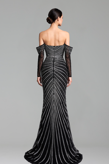 Strapless Beaded Mermaid Dress-Larosabride