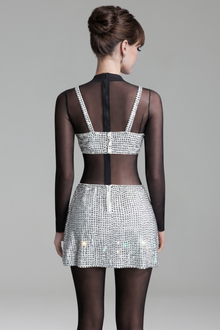 Crystal Embellished Two-Piece Mini Set - LAROSABRIDE