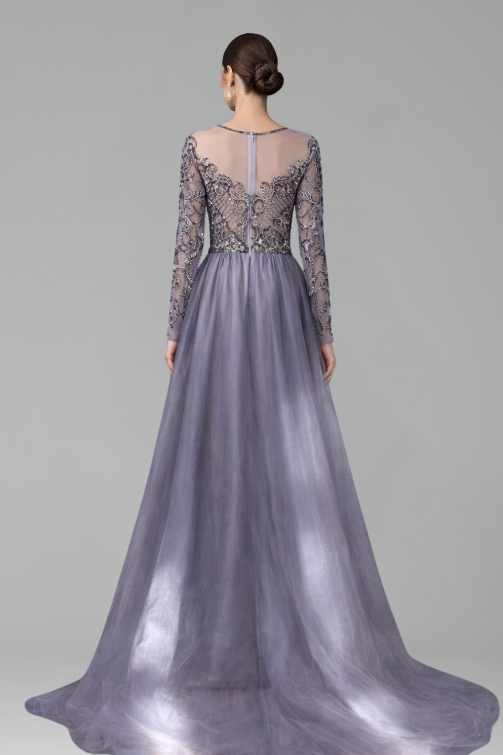 Beaded Mermaid Evening Dress - LAROSABRIDE