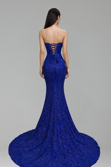 Beaded Strapless Gown - LAROSABRIDE