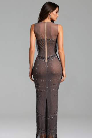 Radiant Fringe Illusion Gown