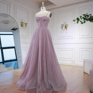 Dusty-Lilac Sparkle Gown