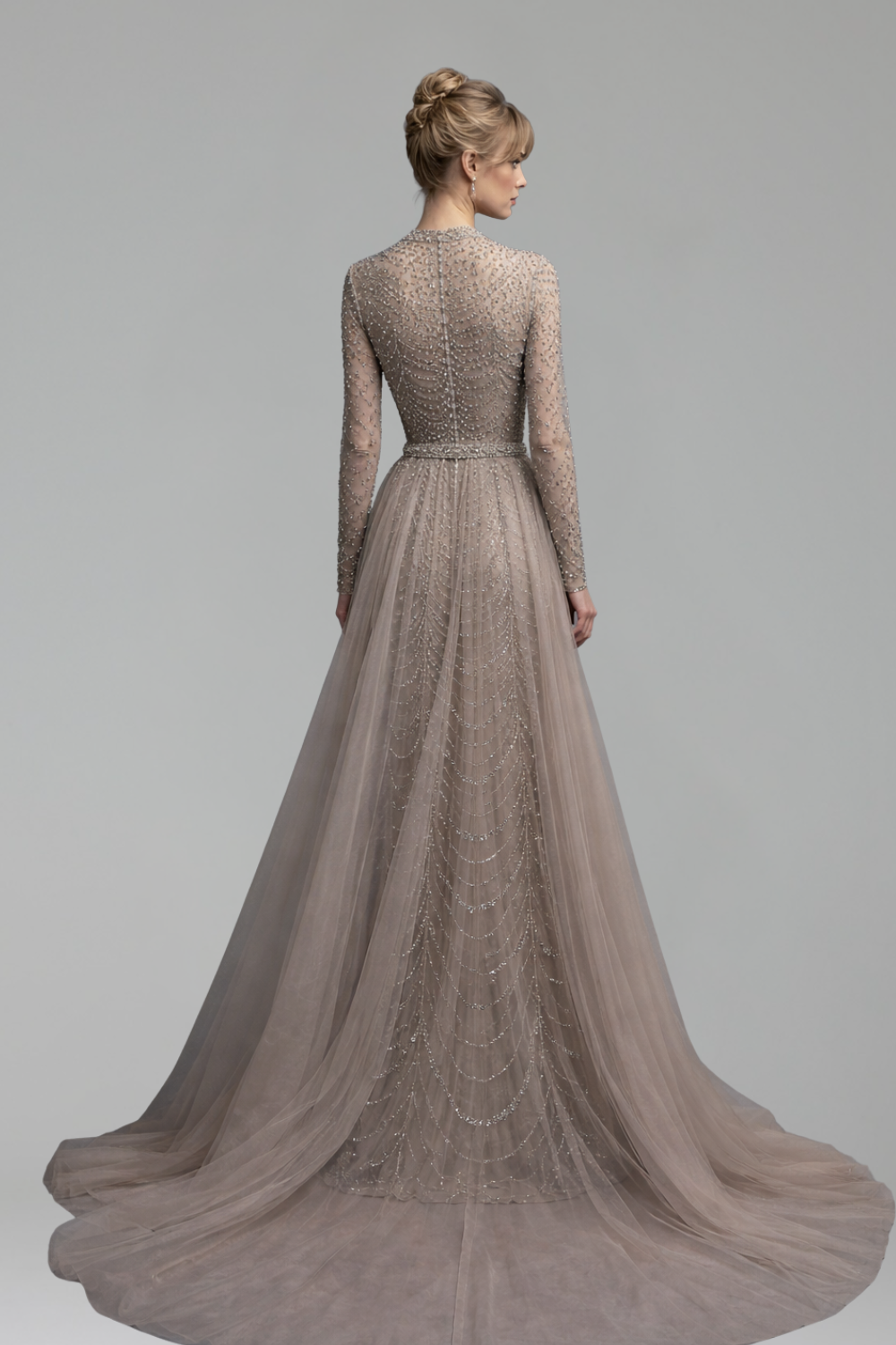 Beaded Mermaid Overskirt - LAROSABRIDE
