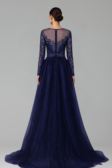 Beaded Mermaid Evening Dress - LAROSABRIDE