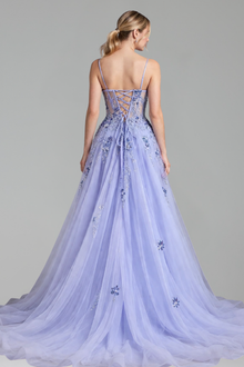 Strapless Beaded A-Line Dress - LAROSABRIDE