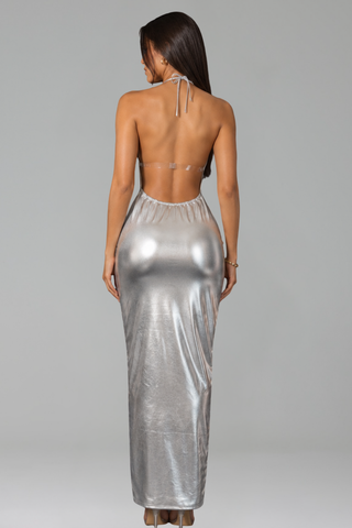 Crystal Flame Illusion Gown