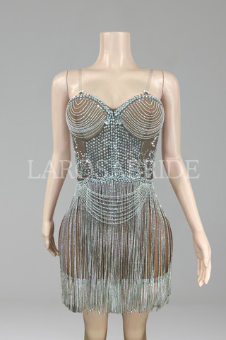 Dazzling Crystal Fringe