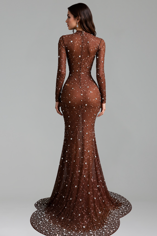 Crystal Illusion Mermaid Gown