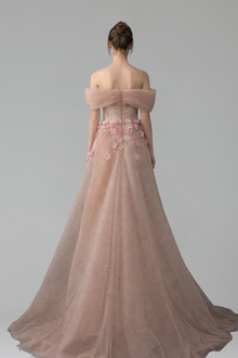 Floral Corset Tulle Gown-Larosabride