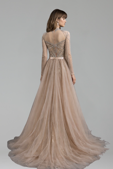 Beaded Evening Dress Overskirt - LAROSABRIDE