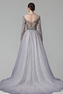 Beaded Mermaid Evening Dress - LAROSABRIDE