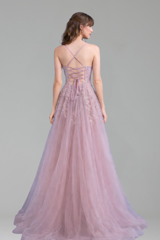 Dress with Spaghetti Straps - LAROSABRIDE