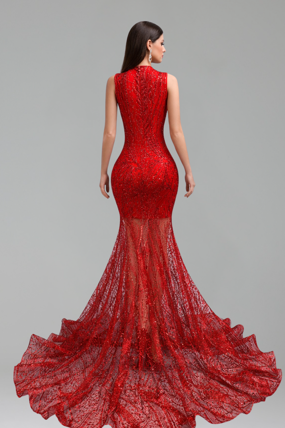 Strapless Beaded Mermaid Gown - LAROSABRIDE