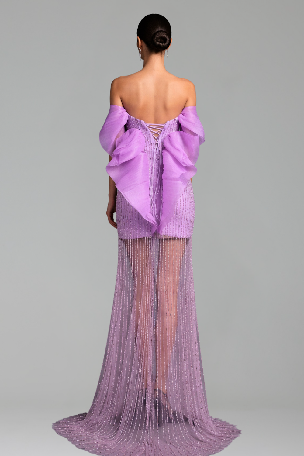 Illusion Beaded Mermaid Dress-Larosabride