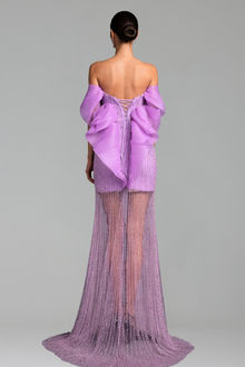 Illusion Beaded Mermaid Dress-Larosabride