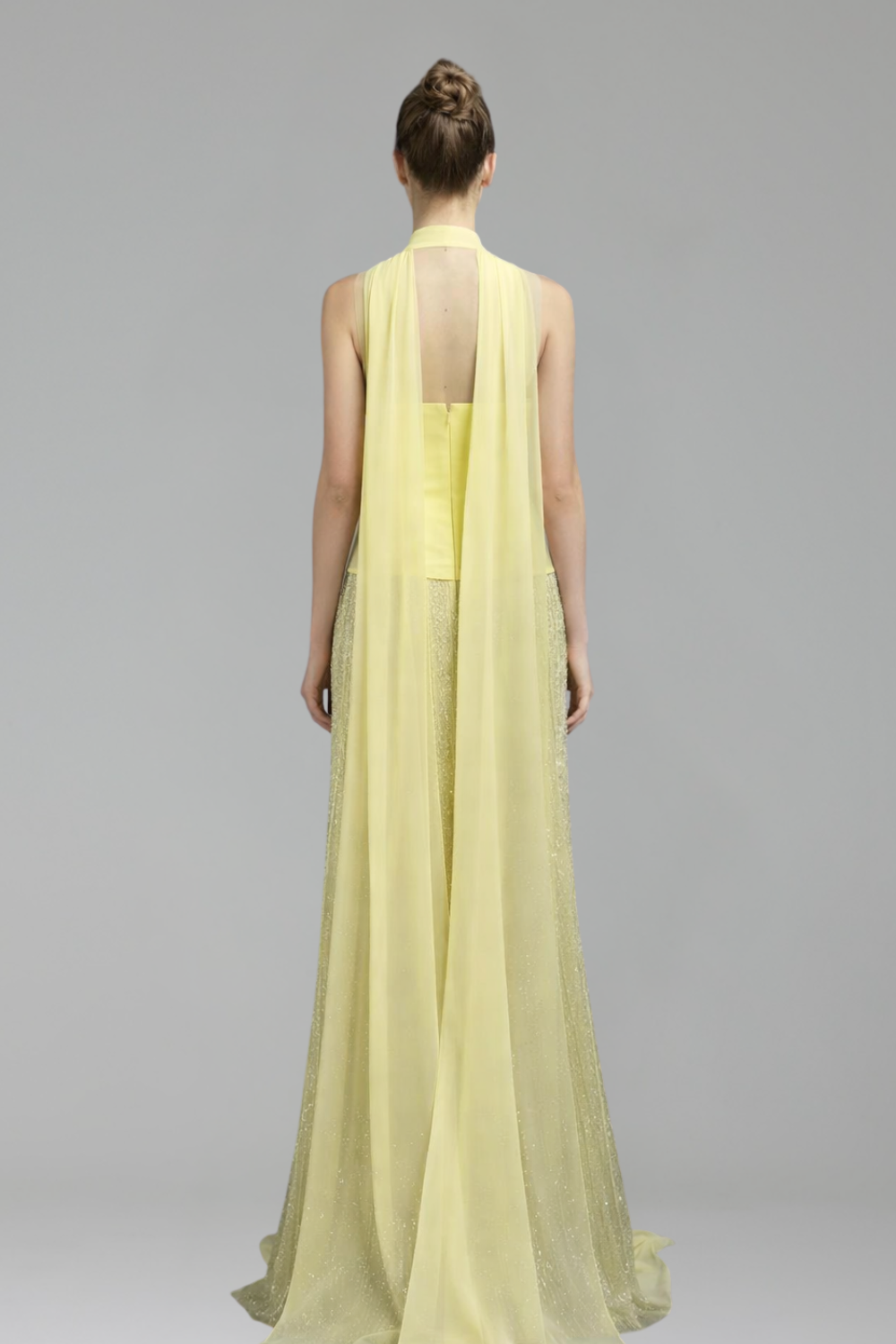 Elegant Strapless Gown with Cape Detail-Larosabride
