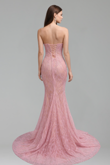 Beaded Sweetheart Mermaid Gown - LAROSABRIDE