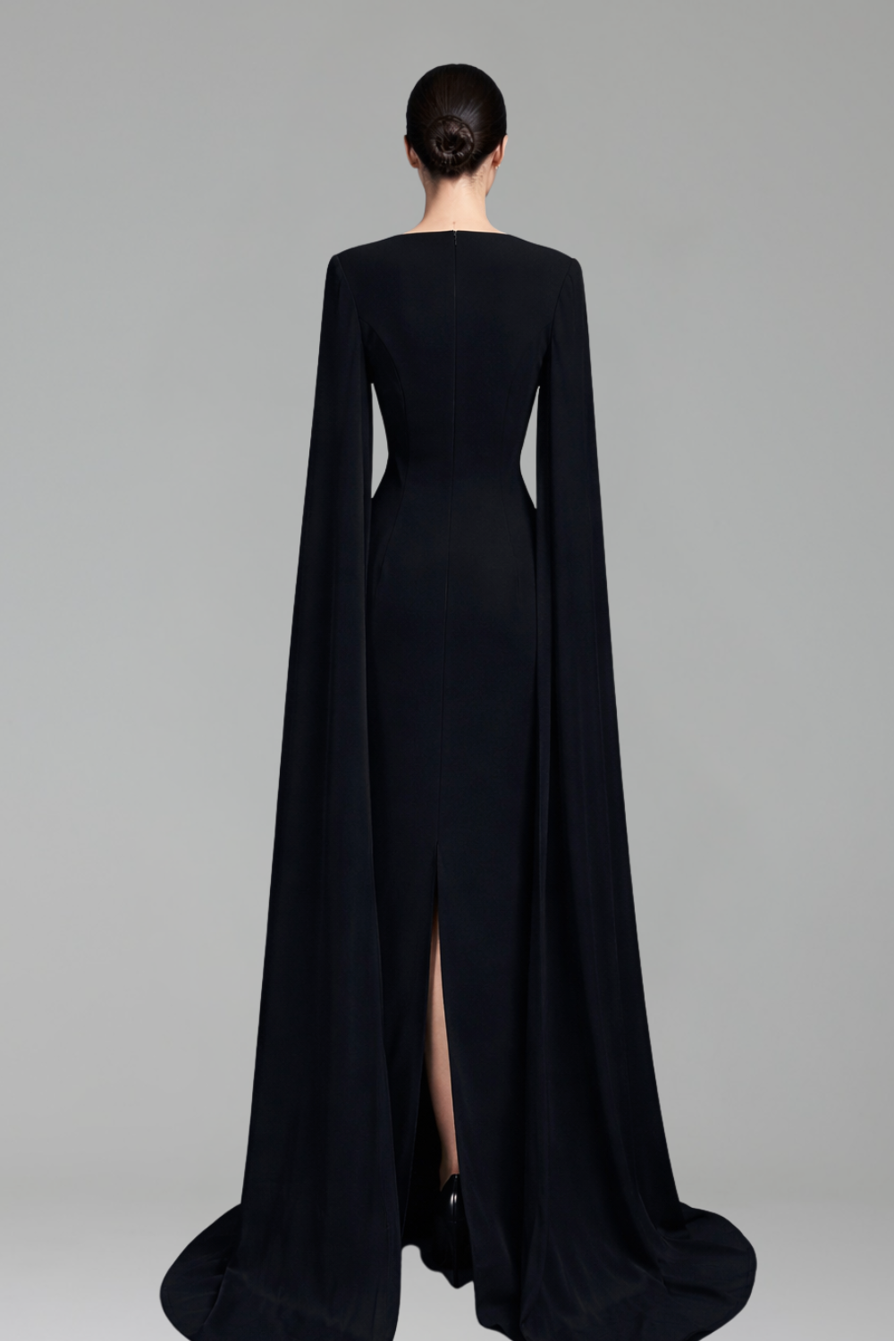 Beaded Cape Mermaid Dress-Larosabride
