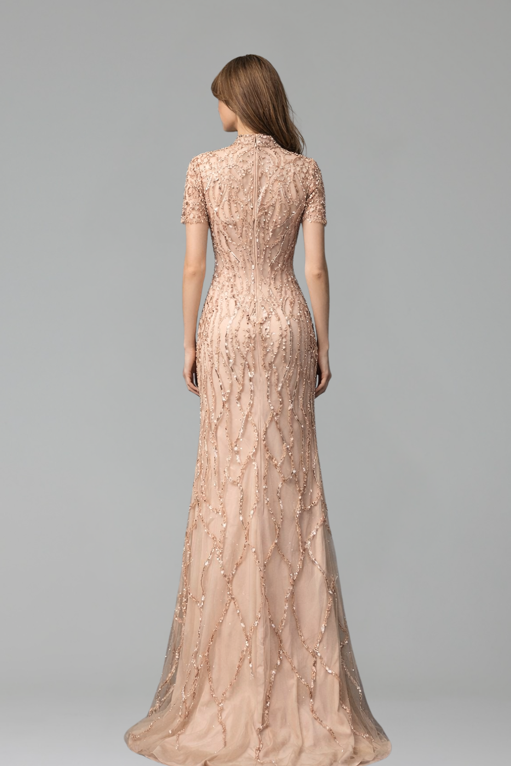 Beaded Mermaid Dress - LAROSABRIDE