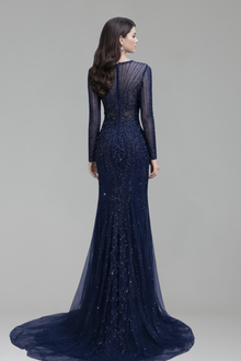 Diamond Mermaid O-Neck Dress - LAROSABRIDE