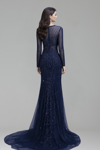 Diamond Mermaid O-Neck Dress