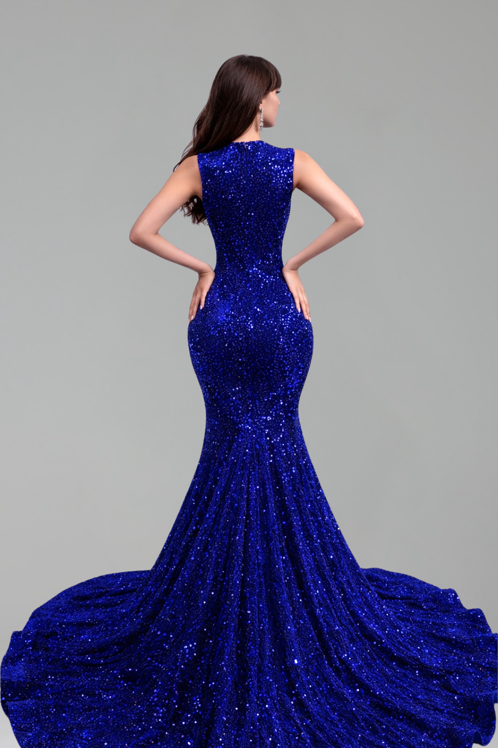 Sequin Embellished Evening Gown - LAROSABRIDE
