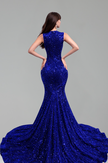 Sequin Embellished Evening Gown - LAROSABRIDE