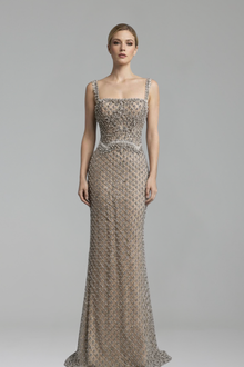 Crystal-Embellished Dress-Larosabride