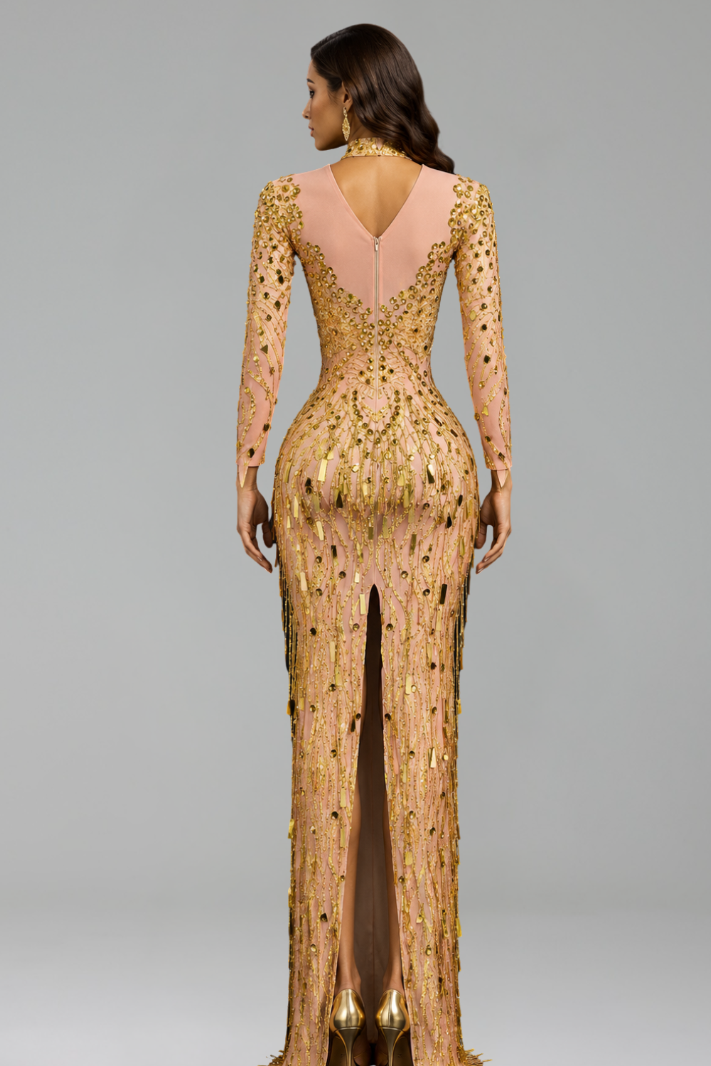 Golden Cascade Couture - LAROSABRIDE