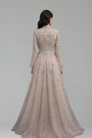 A-Line Beaded Luxury Elegant