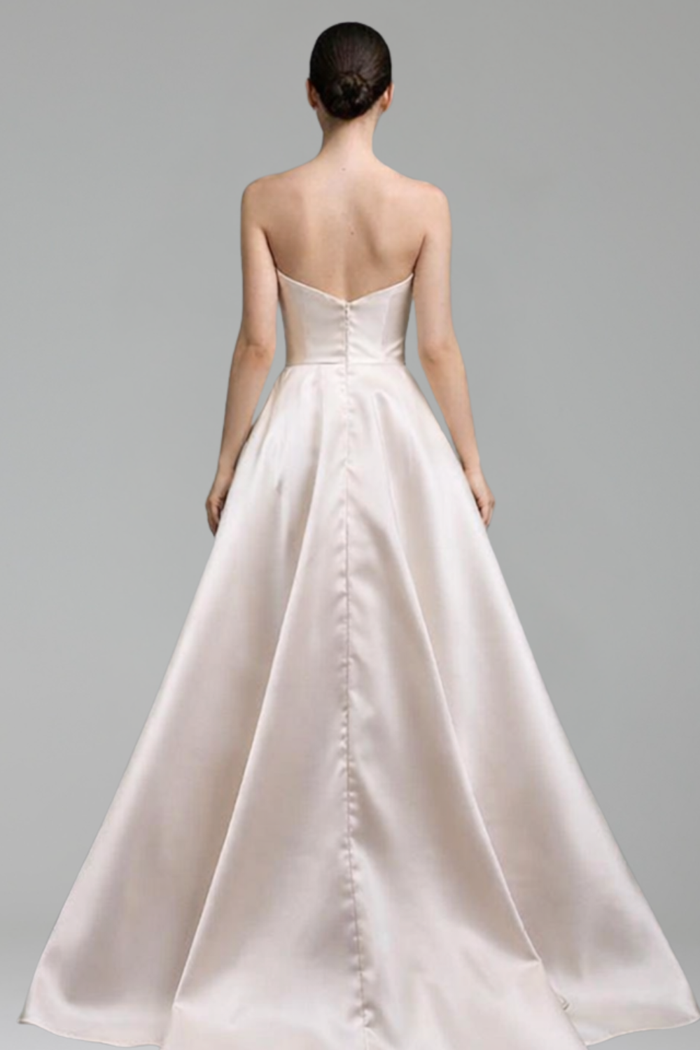 Strapless Beaded A-Line Dress-Larosabride