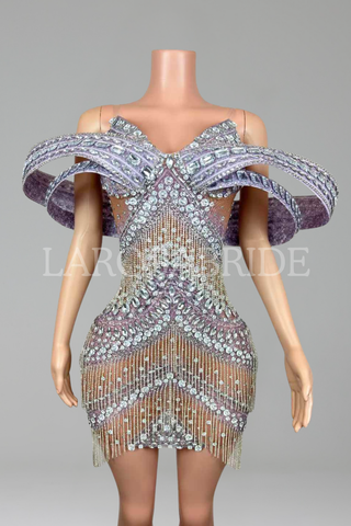 Crystal Sculpted Shoulder Mini