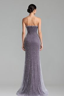 Strapless Fully-Beaded Gown-Larosabride